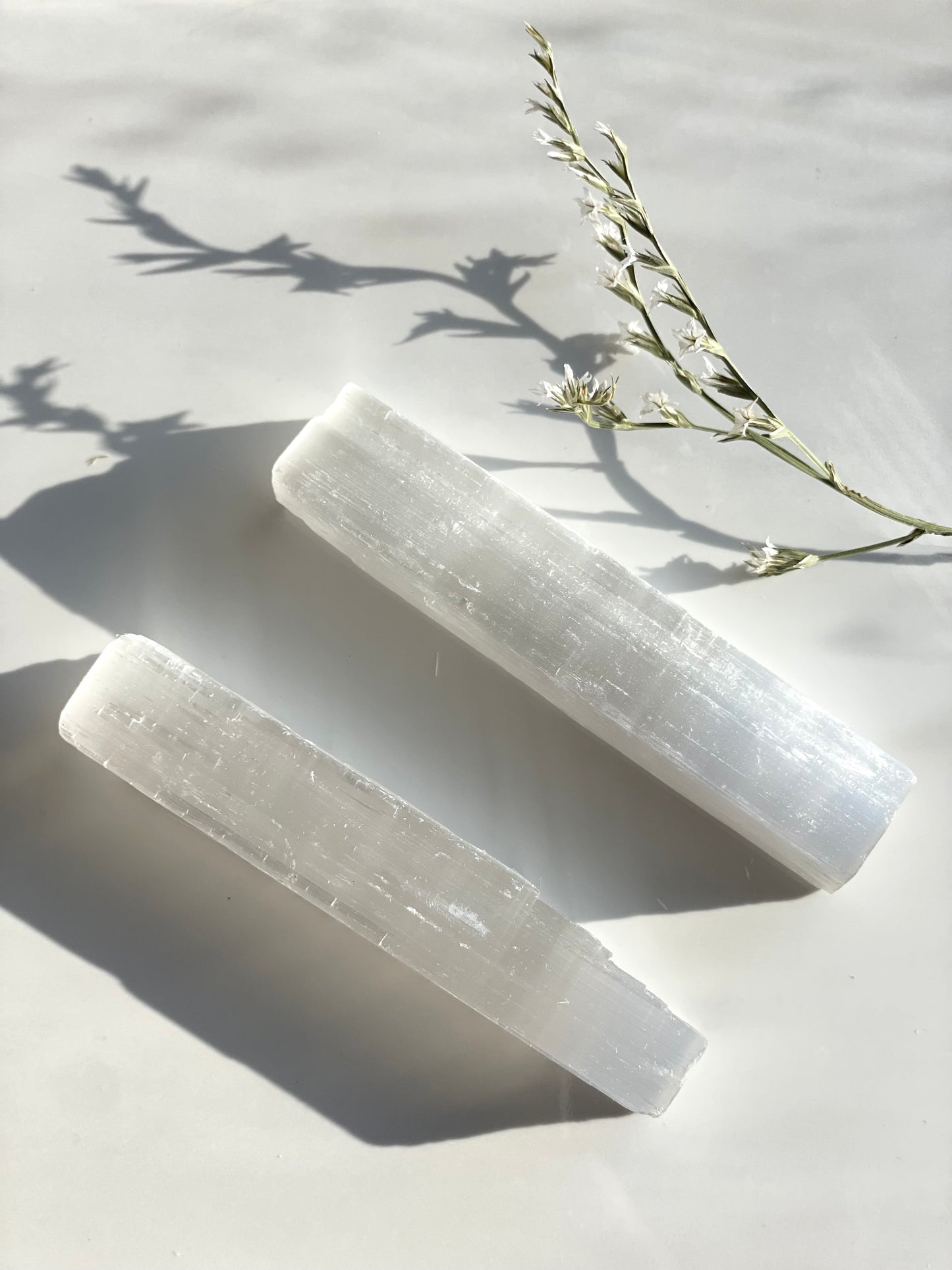 Selenite Crystal Wand 4"