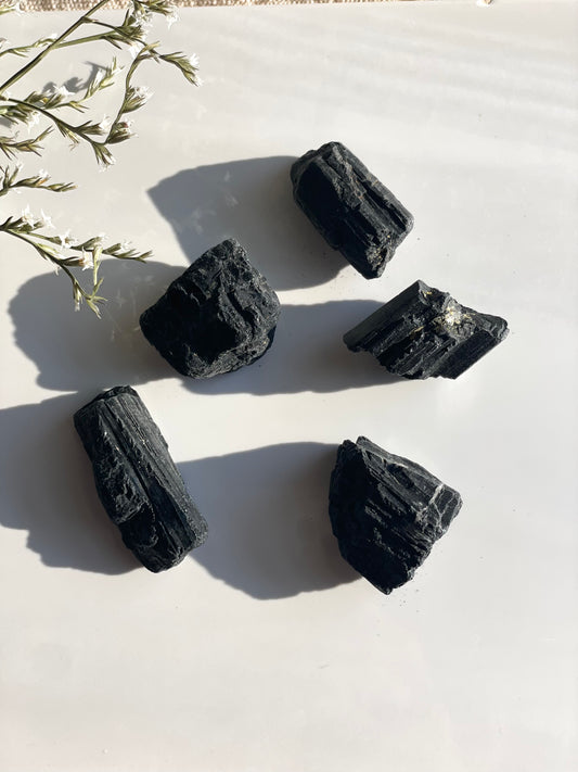 Raw Black Tourmaline Tumble