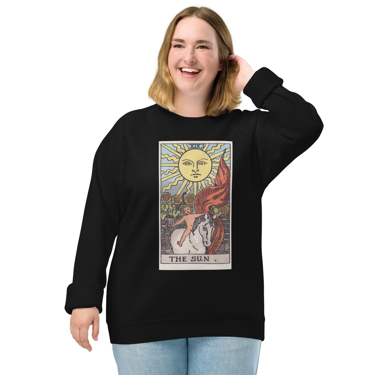 Rider Waite's Tarot Sun Organic Sweatshirt