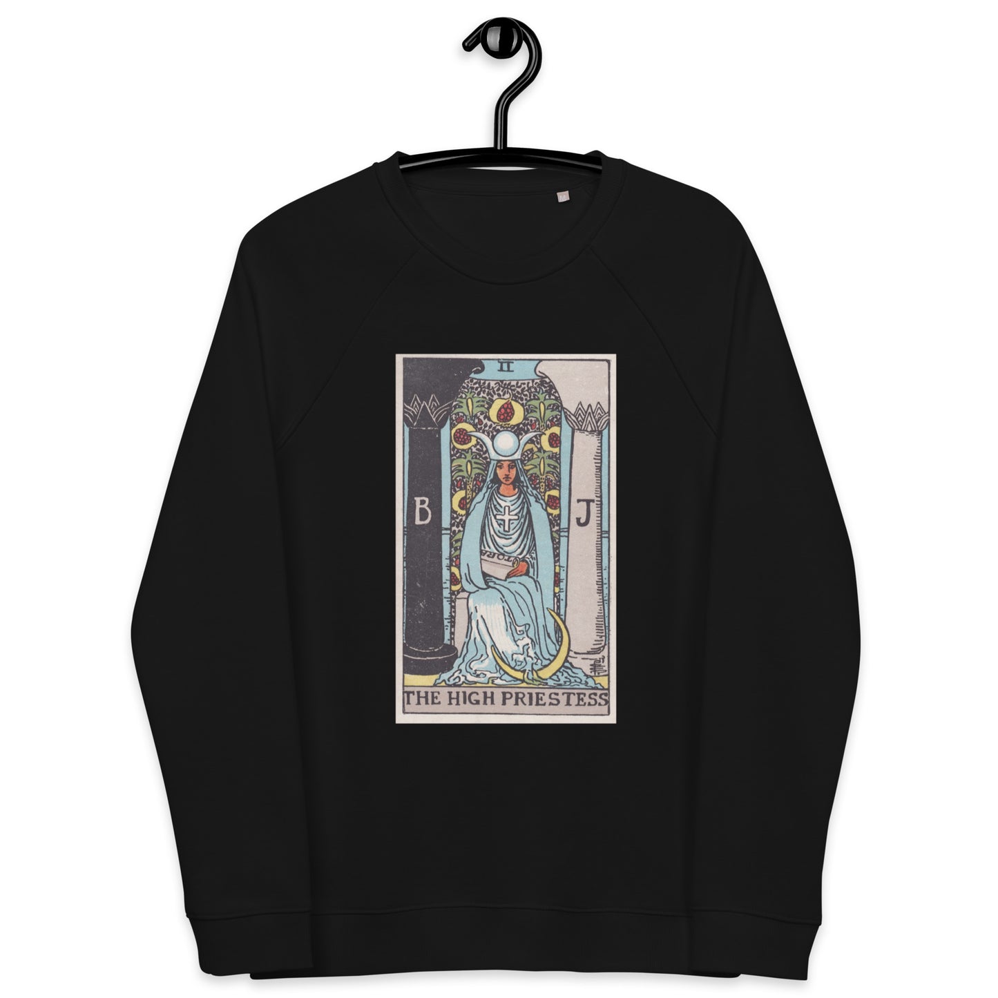 Rider Waite's Tarot High Priestess Organic Sweatshirt