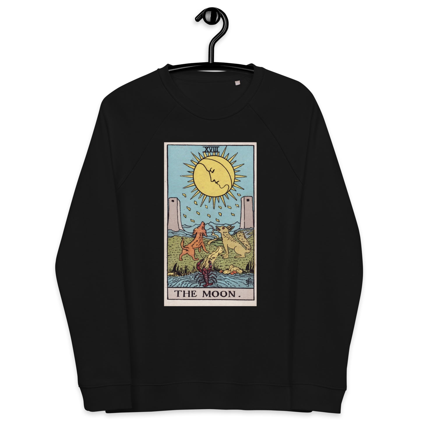 Rider Waite's Tarot Moon Organic Sweatshirt