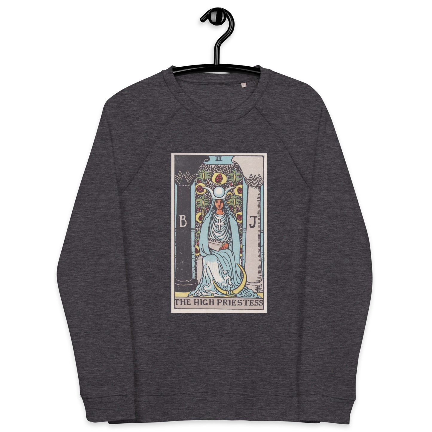 Rider Waite's Tarot High Priestess Organic Sweatshirt