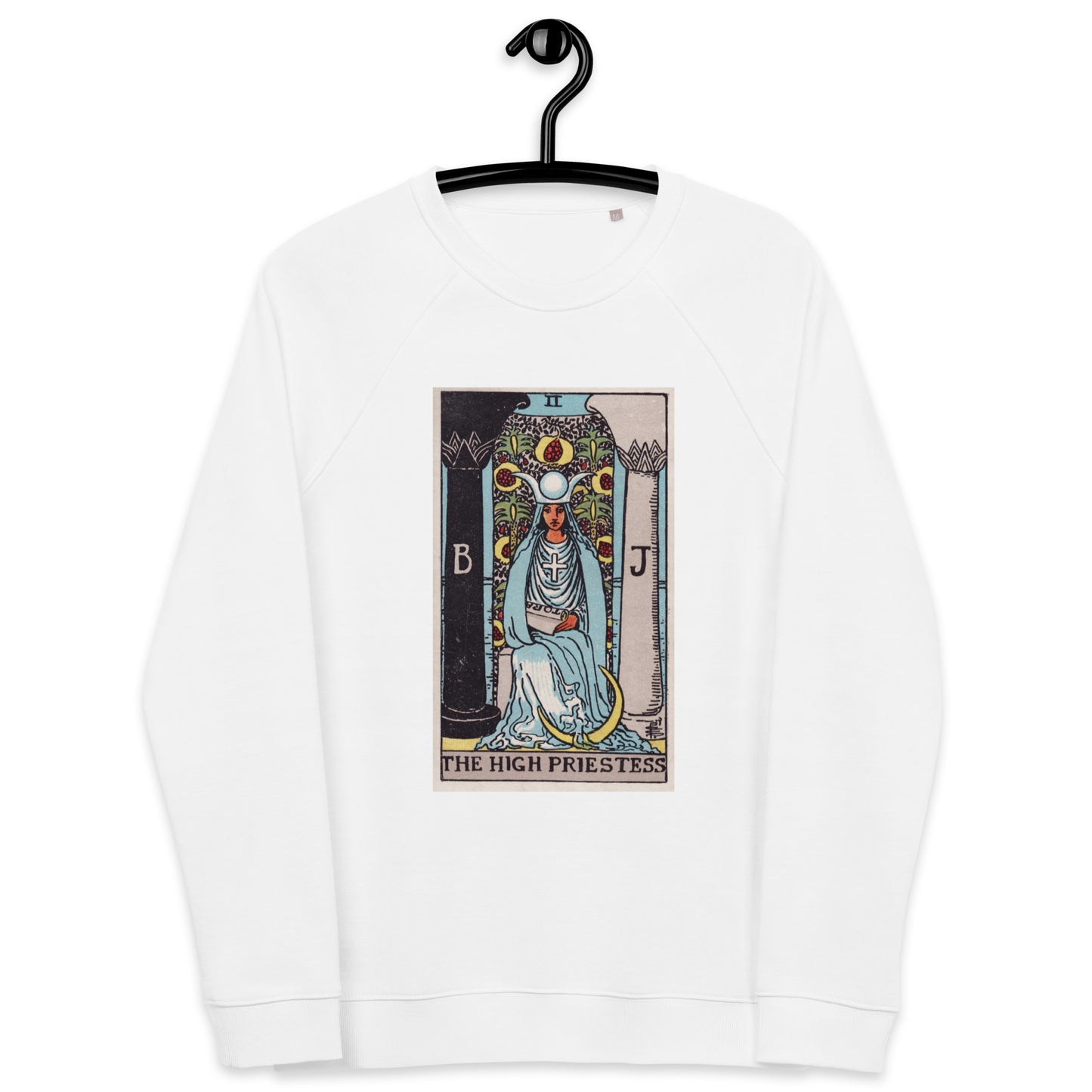 Rider Waite's Tarot High Priestess Organic Sweatshirt