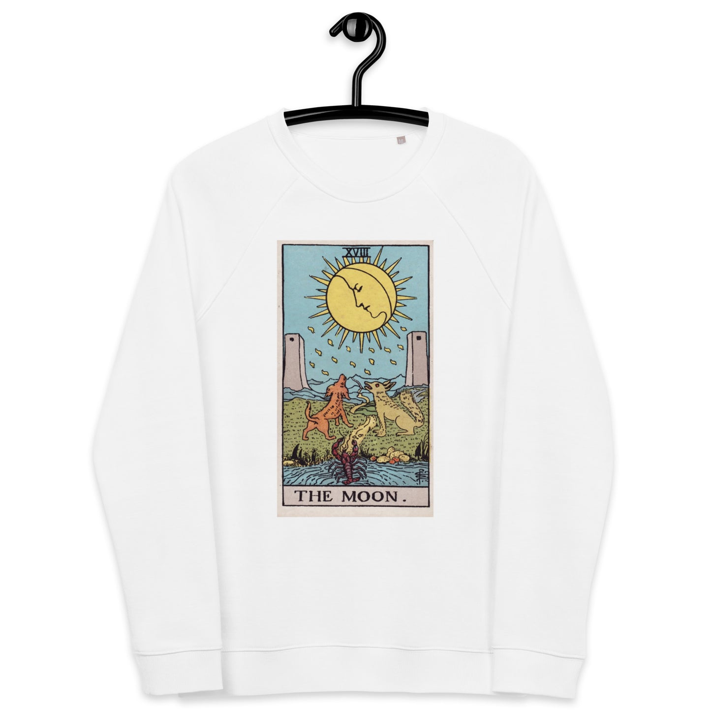 Rider Waite's Tarot Moon Organic Sweatshirt